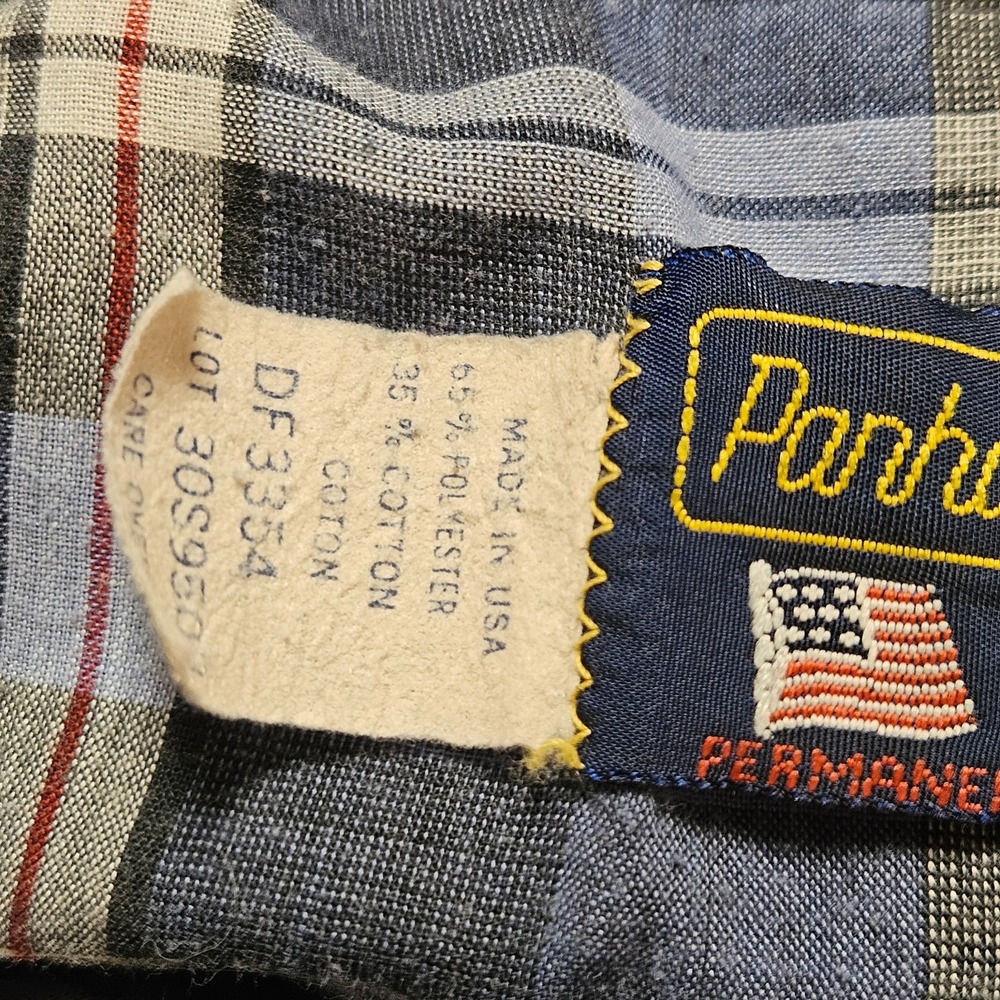 Vintage Panhandle Slim Pearl Snap Plaid Western Shirt Long Sleeve 17-36 Country - Picture 5 of 10